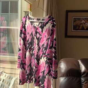 Talbots Floral Cardigan